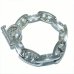 画像1: Double Triangle Anchor Chain Links Bracelet (Bold / Long) (1)