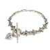 画像1: 1/32 Gothic Grooved Flare Links Bracelet With G&Crown Heart Chaem (1)