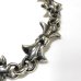画像5: 1/32 Gothic Grooved Flare Links Bracelet With G&Crown Heart Chaem