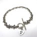 画像3: 1/32 Gothic Grooved Flare Links Bracelet With G&Crown Heart Chaem