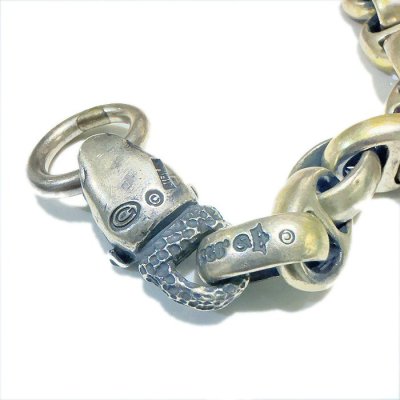 画像8: Bulldog With Chiseled Loop Smooth Anchor Links & H.W.O Bracelet