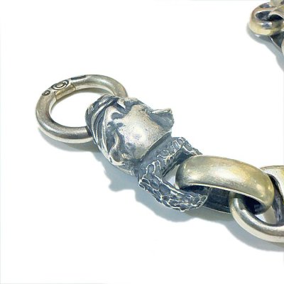 画像7: Bulldog With Chiseled Loop Smooth Anchor Links & H.W.O Bracelet