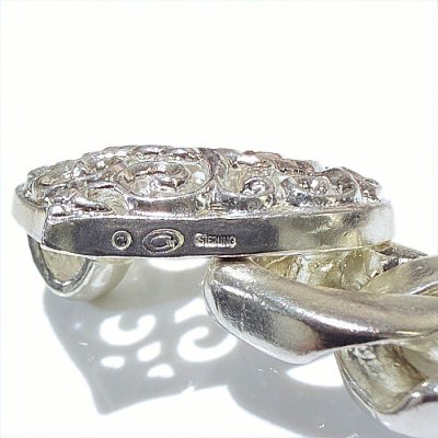 画像8: Half Heart Buckle With Cuban Chain Bracelet (Platinum Finish)