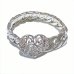 画像1: Half Heart Buckle With Cuban Chain Bracelet (Platinum Finish) (1)