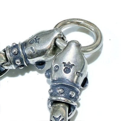 画像11: 2Studs Bolo Neck Panthers With Maltese H.W.O & Smooth Anchor Links Bracelet 