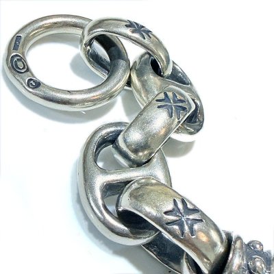 画像8: 2Studs Bolo Neck Panthers With Maltese H.W.O & Smooth Anchor Links Bracelet 