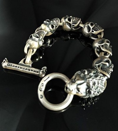 画像13: Lion With Skulls Links Bracelet