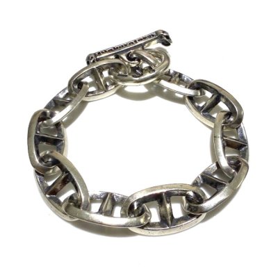 画像1: Double Triangle Anchor Chain Links Bracelet
