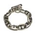 画像1: Double Triangle Anchor Chain Links Bracelet (1)
