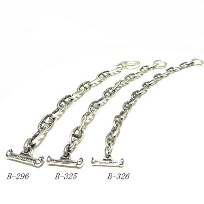 画像8: Quarter Double Triangle Anchor Chain Links Bracelet