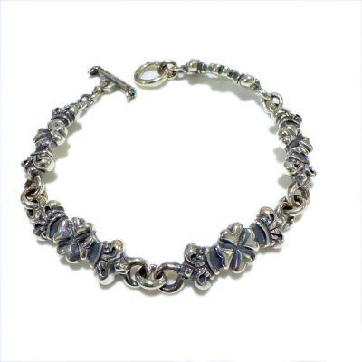 画像1: 1/64 4Heart Crown Links Bracelet