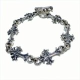 1/16 Grooved Cross Links Bracelet