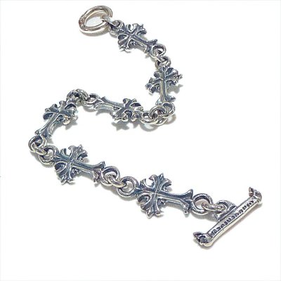 画像2: 1/16 Grooved Cross Links Bracelet