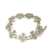 1/48 Short Grooved Cross With Moissanite Bracelet