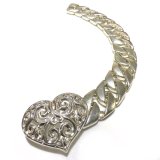 Small Heart With Cuban Chain Bracelet
