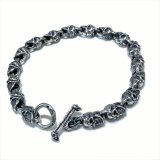 1/16 All Skull Links Bracelet