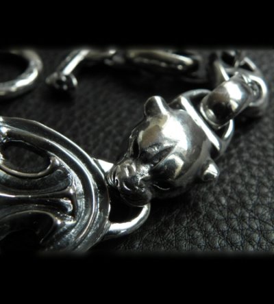 画像16: Sculpted Oval With 2 Panthers & H.W.O Links Bracelet