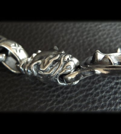 画像8: Sculpted Oval With 2 Old Bulldogs & H.W.O Links Bracelet