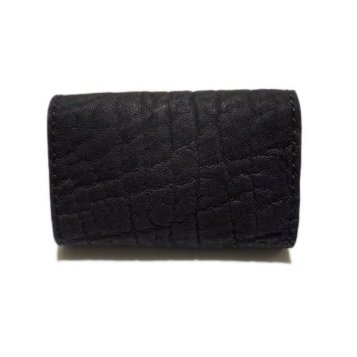 画像2: Elephant Leather Coin Card Case (Skull Button,Elephant Liner)