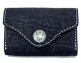 Elephant Leather Coin Card Case