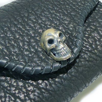 画像8: Shark Leather Coin Card Case With Lacing