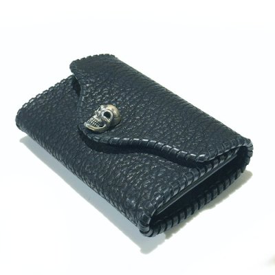 画像3: Shark Leather Coin Card Case With Lacing