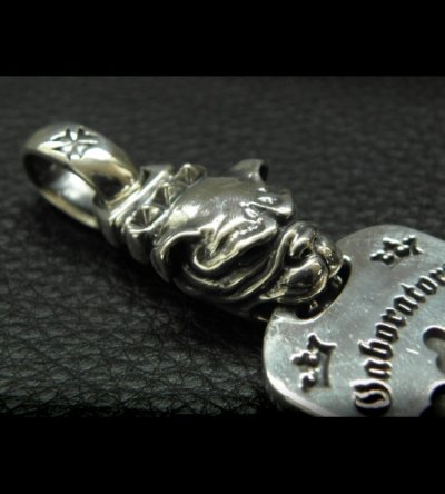 画像3: Large Old Bulldog G&Crown Dog Tag H.W.O