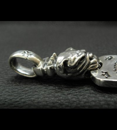 画像5: Large Old Bulldog G&Crown Dog Tag H.W.O