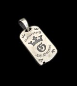 G&Crown With Small Classic H.W.O Dog Tag (1/8 Size)