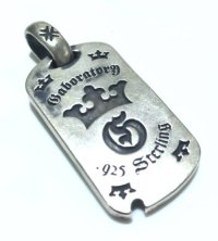 G&Crown With H.W.O Dog Tag 4.5mm Thick