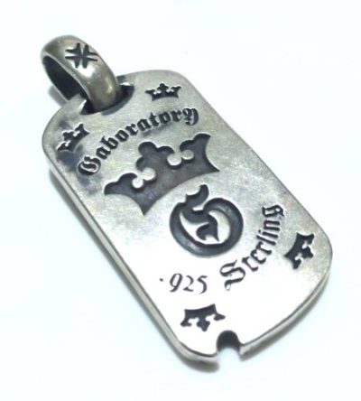 画像1: G&Crown With H.W.O Dog Tag 4.5mm Thick