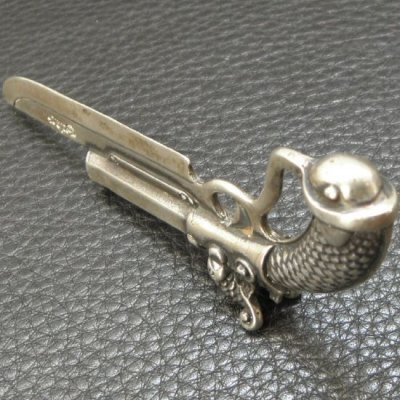 画像4: Double Barrel 50 Caliber Pistol Knife Pendant