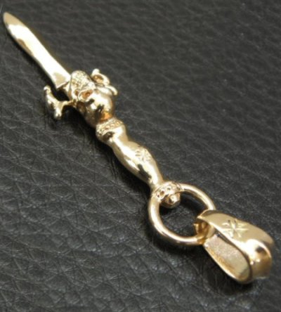 画像6: 10k Quarter Dagger With Skull Pendant With Classic H.W.O