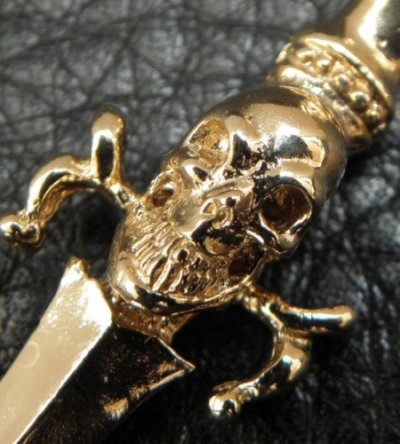 画像5: 10k Quarter Dagger With Skull Pendant With Classic H.W.O