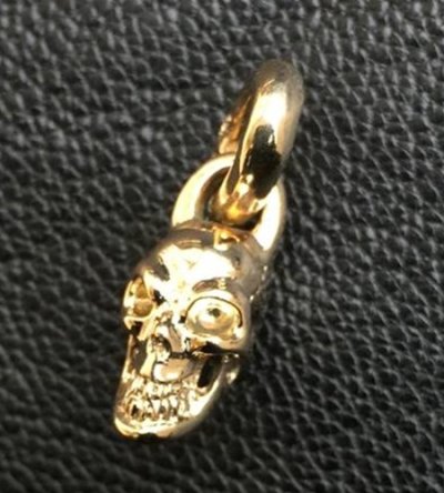 画像11: 10k Half Single Skull Pendant