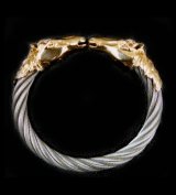 10k Gold Horse Cable Wire Bangle