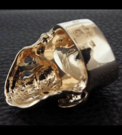 画像12: 10k Gold Large Skull Ring With Jaw