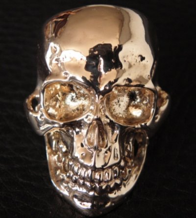 画像3: 10k Gold Large Skull Ring With Jaw