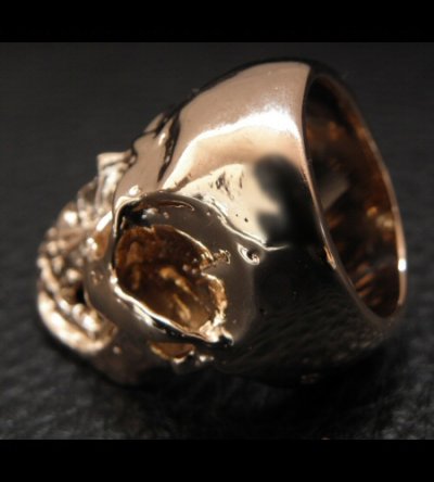 画像9: 10k Gold Large Skull Ring With Jaw