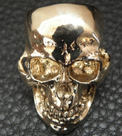画像8: 10k Gold Large Skull Ring With Jaw