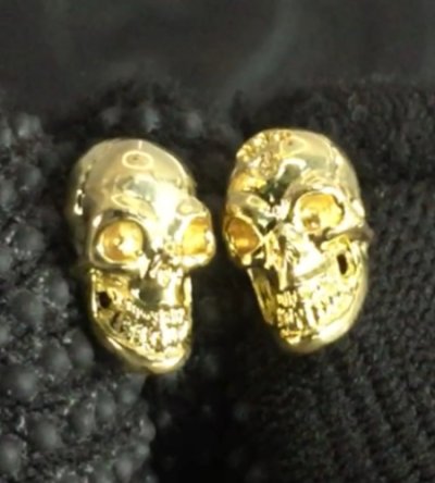 画像18: 18k Gold Twelve Small Skull Pierce
