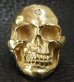 画像6: 10k Gold Half Large Skull Ring