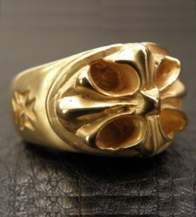 画像3: 10k Gold Cross Oval Ring