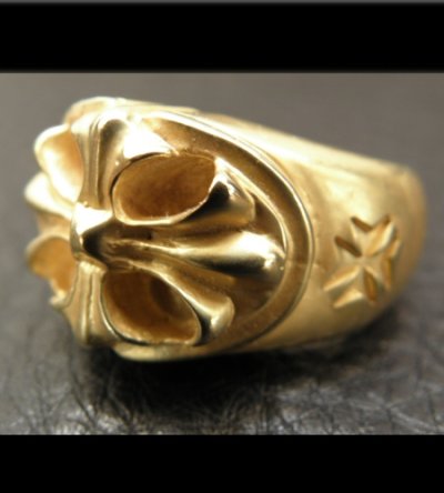 画像4: 10k Gold Cross Oval Ring
