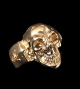 Gold Single Skull Ring