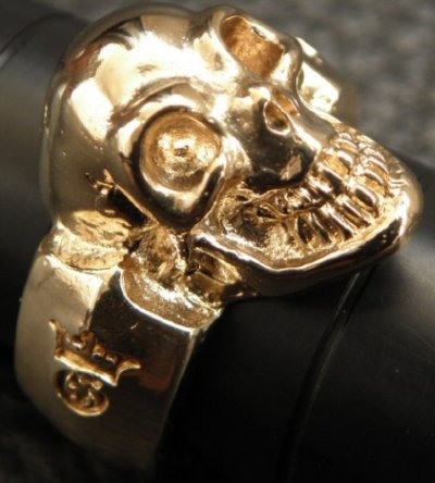 画像14: Gold Single Skull Ring
