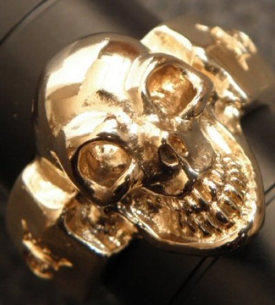 画像15: Gold Single Skull Ring