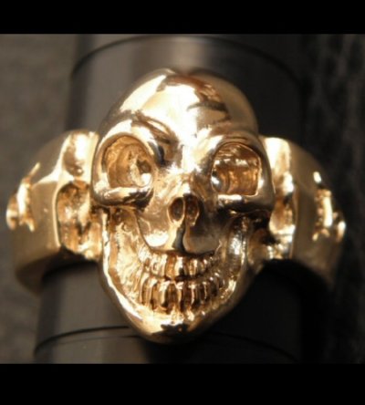 画像13: Gold Single Skull Ring