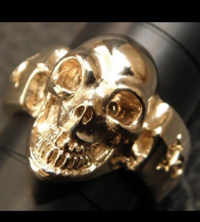 画像12: Gold Single Skull Ring