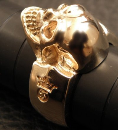 画像10: Gold Single Skull Ring